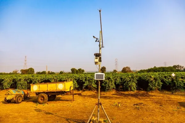 Sahyadri Farms research and development farm with field monitoring station